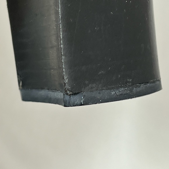 Donald J Pliner Womens Black Stretch Mesh Leather Chunky Heels Size 8.5 - Picture 9 of 10